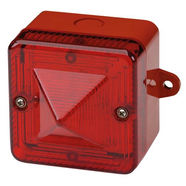 #-L101XDC024AR/R E2S L101XDC024AR/R XenonStrobe L101X-A 24vDC [red] RED 5J 1Hz EN54-23 IP66 20-28vDC/AC w/Lugs